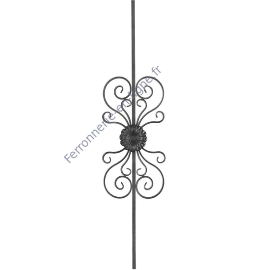accessoire de ferronnerie, barreau en fer forgé