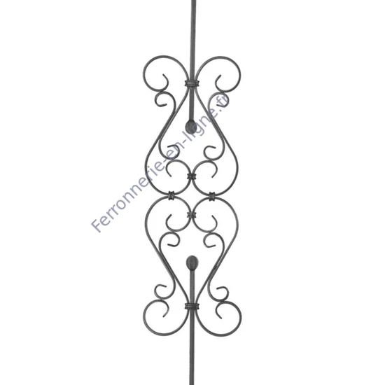 accessoire de ferronnerie, barreau en fer forgé