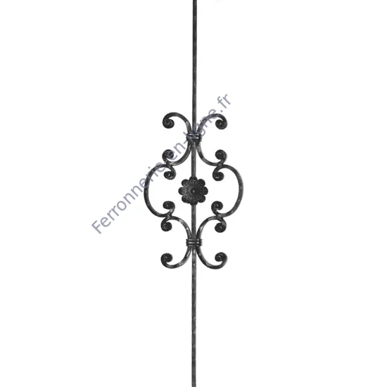 accessoire de ferronnerie, barreau en fer forgé