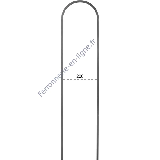 accessoire de ferronnerie, barreau en fer forgé