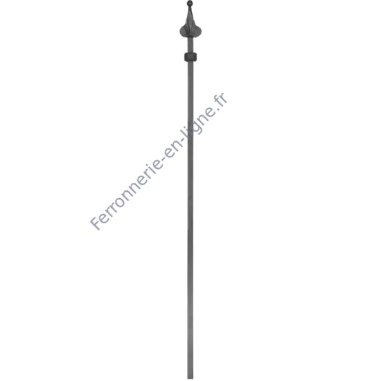accessoire de ferronnerie, barreau en fer forgé
