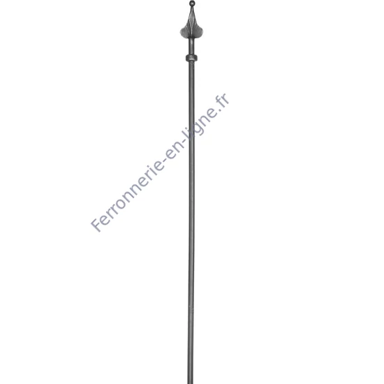 accessoire de ferronnerie, barreau en fer forgé