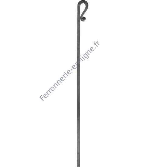 accessoire de ferronnerie, barreau en fer forgé