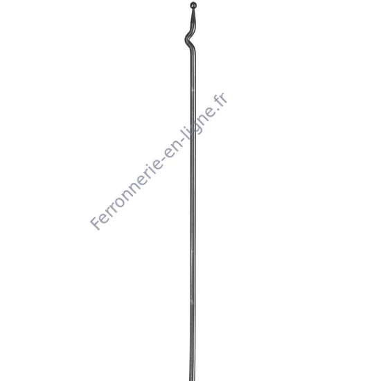 accessoire de ferronnerie, barreau en fer forgé