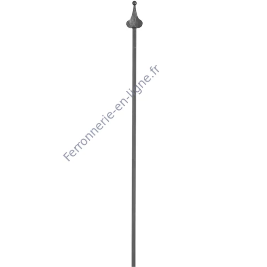 accessoire de ferronnerie, barreau en fer forgé