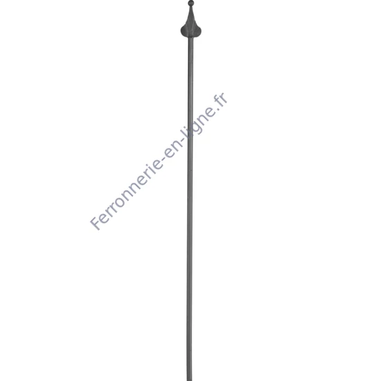 accessoire de ferronnerie, barreau en fer forgé