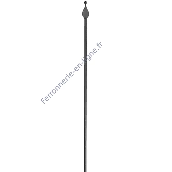accessoire de ferronnerie, barreau en fer forgé