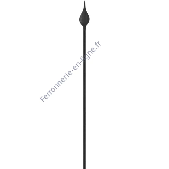 accessoire de ferronnerie, barreau en fer forgé