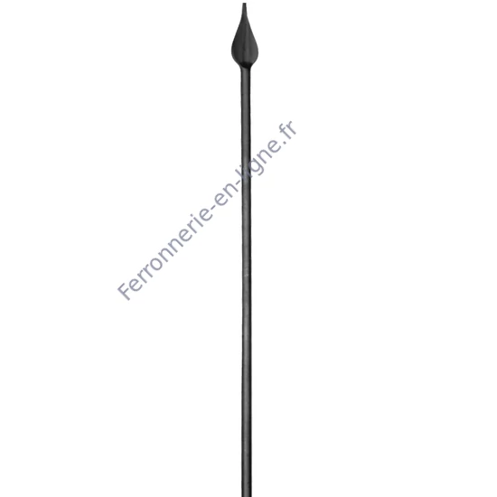 accessoire de ferronnerie, barreau en fer forgé
