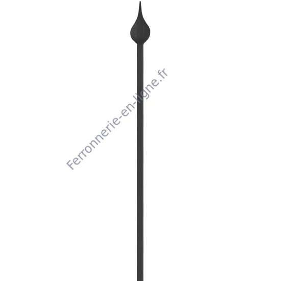 accessoire de ferronnerie, barreau en fer forgé