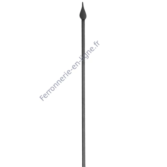 accessoire de ferronnerie, barreau en fer forgé