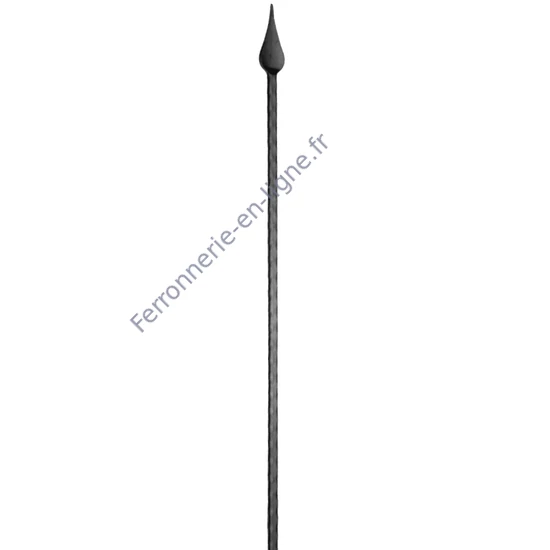 accessoire de ferronnerie, barreau en fer forgé