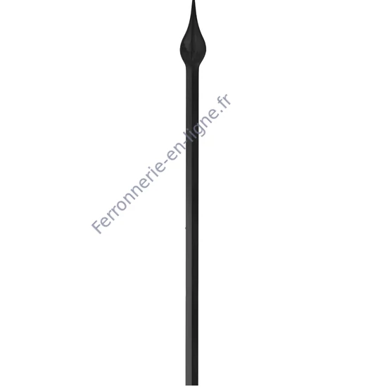 accessoire de ferronnerie, barreau en fer forgé