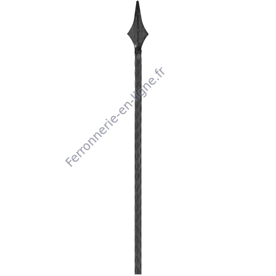 accessoire de ferronnerie, barreau en fer forgé