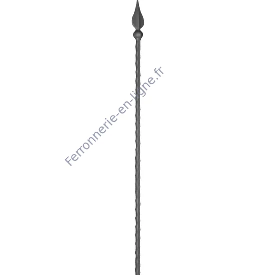 accessoire de ferronnerie, barreau en fer forgé
