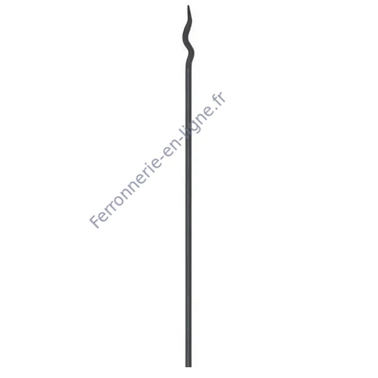 accessoire de ferronnerie, barreau en fer forgé