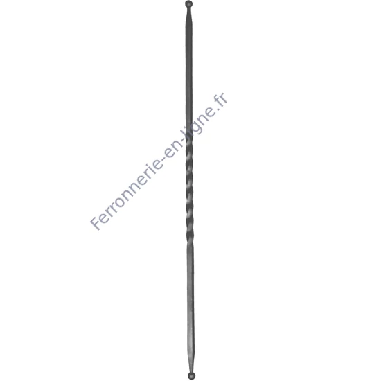 accessoire de ferronnerie, barreau en fer forgé