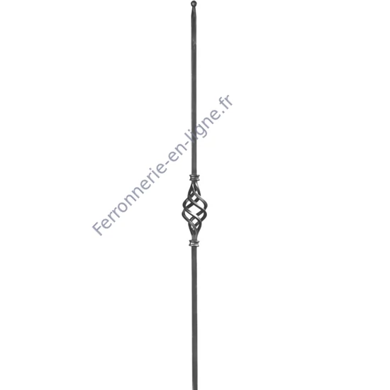 accessoire de ferronnerie, barreau en fer forgé