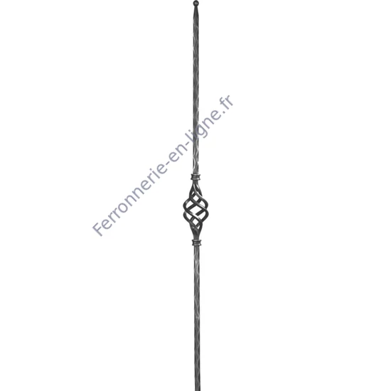accessoire de ferronnerie, barreau en fer forgé