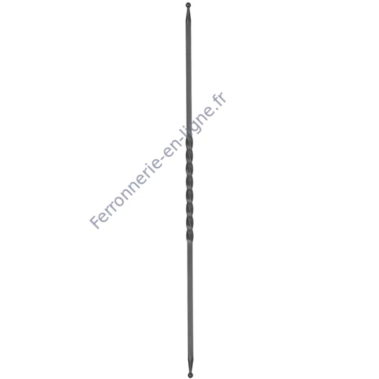 accessoire de ferronnerie, barreau en fer forgé
