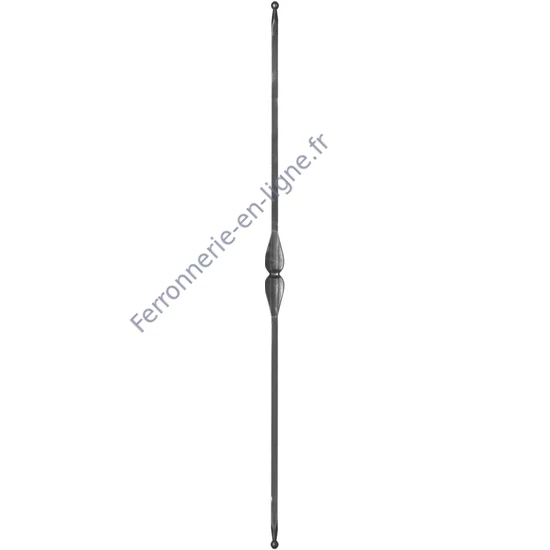 accessoire de ferronnerie, barreau en fer forgé