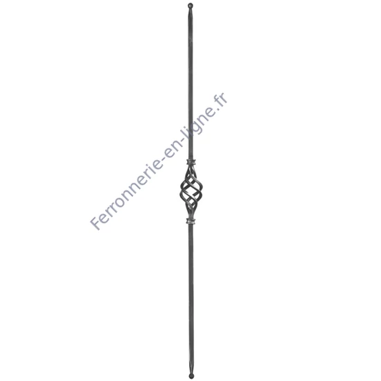 accessoire de ferronnerie, barreau en fer forgé