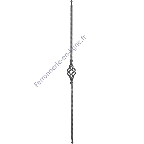 accessoire de ferronnerie, barreau en fer forgé