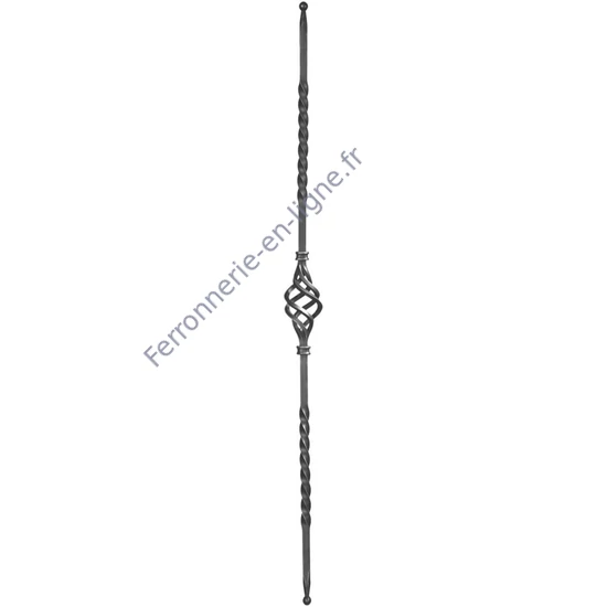 accessoire de ferronnerie, barreau en fer forgé