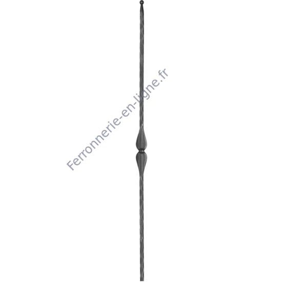 accessoire de ferronnerie, barreau en fer forgé