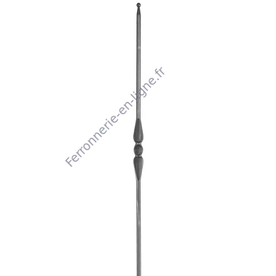 accessoire de ferronnerie, barreau en fer forgé