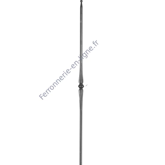 accessoire de ferronnerie, barreau en fer forgé
