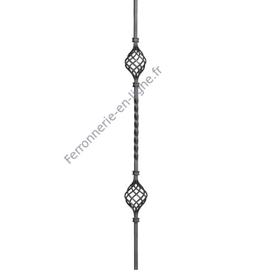 accessoire de ferronnerie, barreau en fer forgé