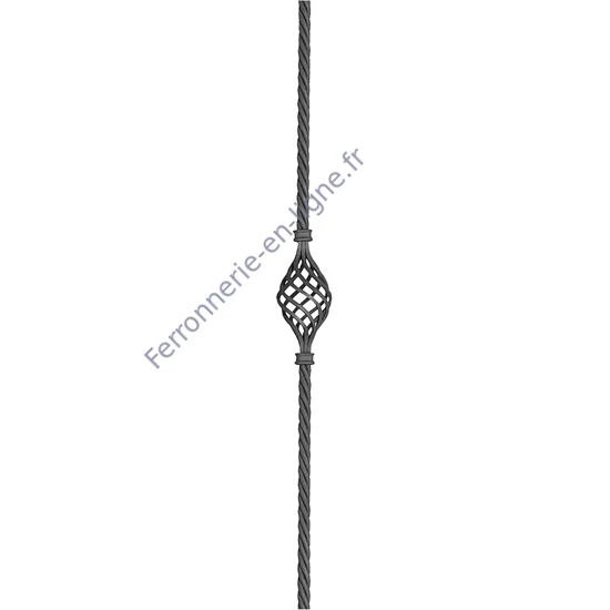 accessoire de ferronnerie, barreau en fer forgé