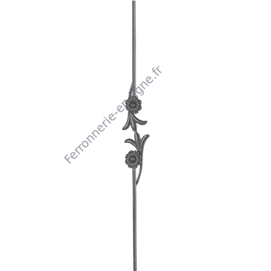 accessoire de ferronnerie, barreau en fer forgé
