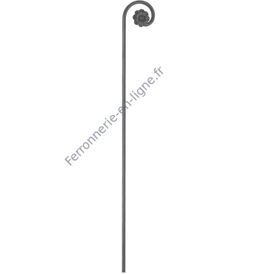 accessoire de ferronnerie, barreau en fer forgé