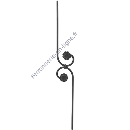 accessoire de ferronnerie, barreau en fer forgé