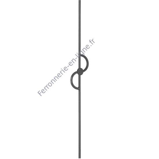 accessoire de ferronnerie, barreau en fer forgé
