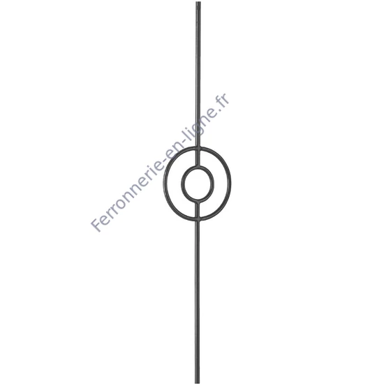 accessoire de ferronnerie, barreau en fer forgé