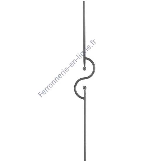 accessoire de ferronnerie, barreau en fer forgé