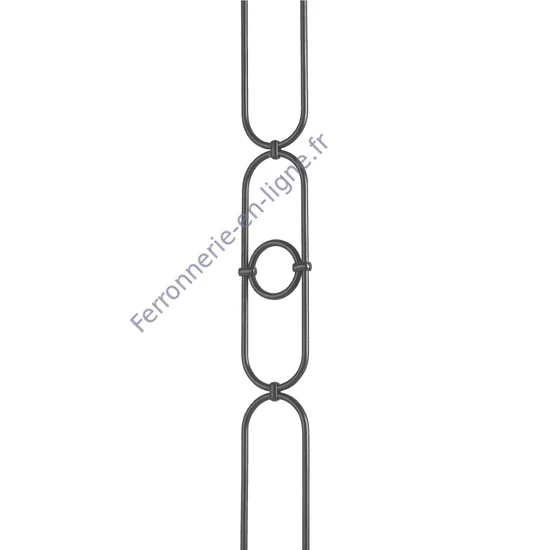 accessoire de ferronnerie, barreau en fer forgé