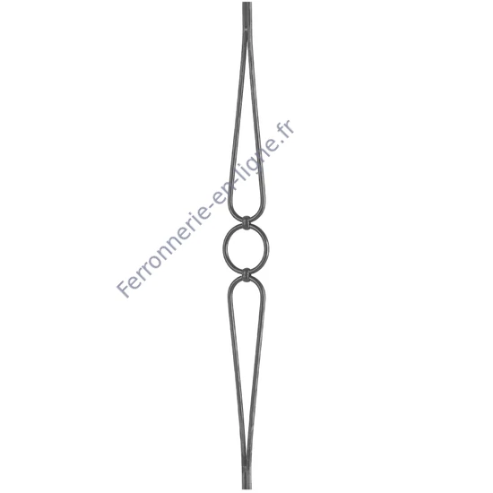 accessoire de ferronnerie, barreau en fer forgé