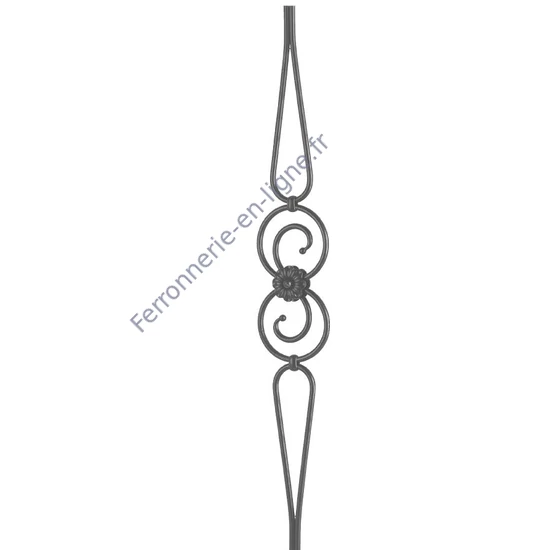 accessoire de ferronnerie, barreau en fer forgé