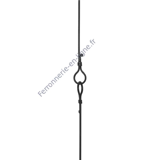 accessoire de ferronnerie, barreau en fer forgé