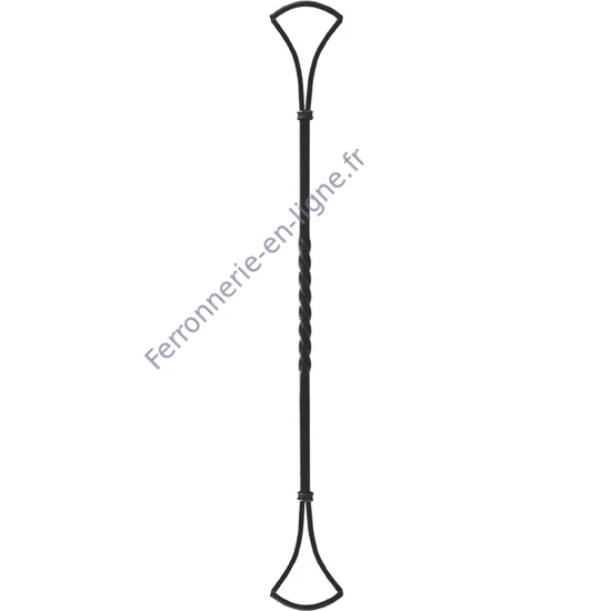 accessoire de ferronnerie, barreau en fer forgé