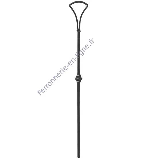 accessoire de ferronnerie, barreau en fer forgé