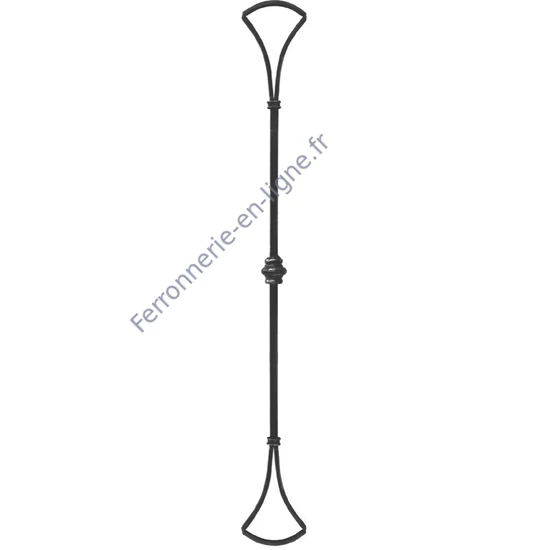 accessoire de ferronnerie, barreau en fer forgé