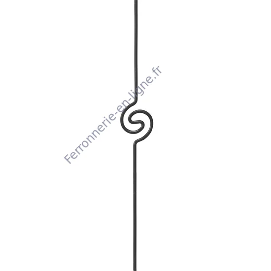 accessoire de ferronnerie, barreau en fer forgé