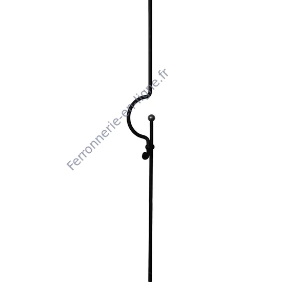 accessoire de ferronnerie, barreau en fer forgé