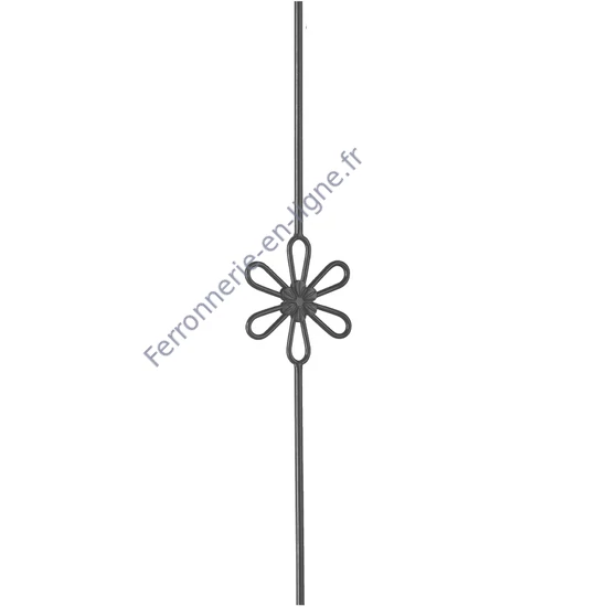 accessoire de ferronnerie, barreau en fer forgé