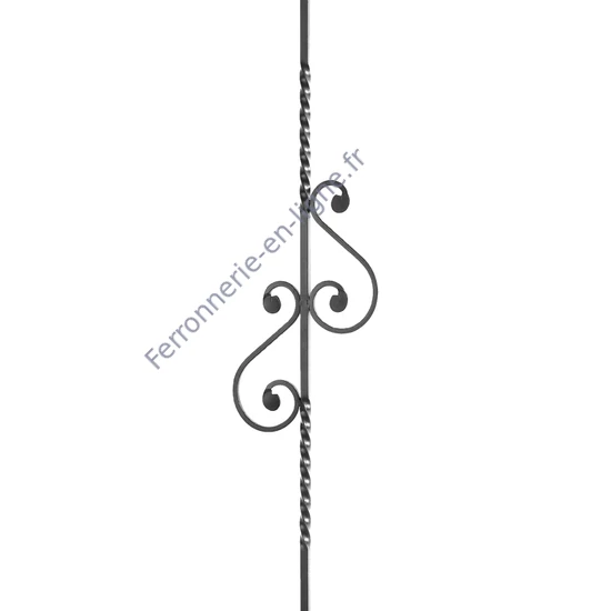 accessoire de ferronnerie, barreau en fer forgé
